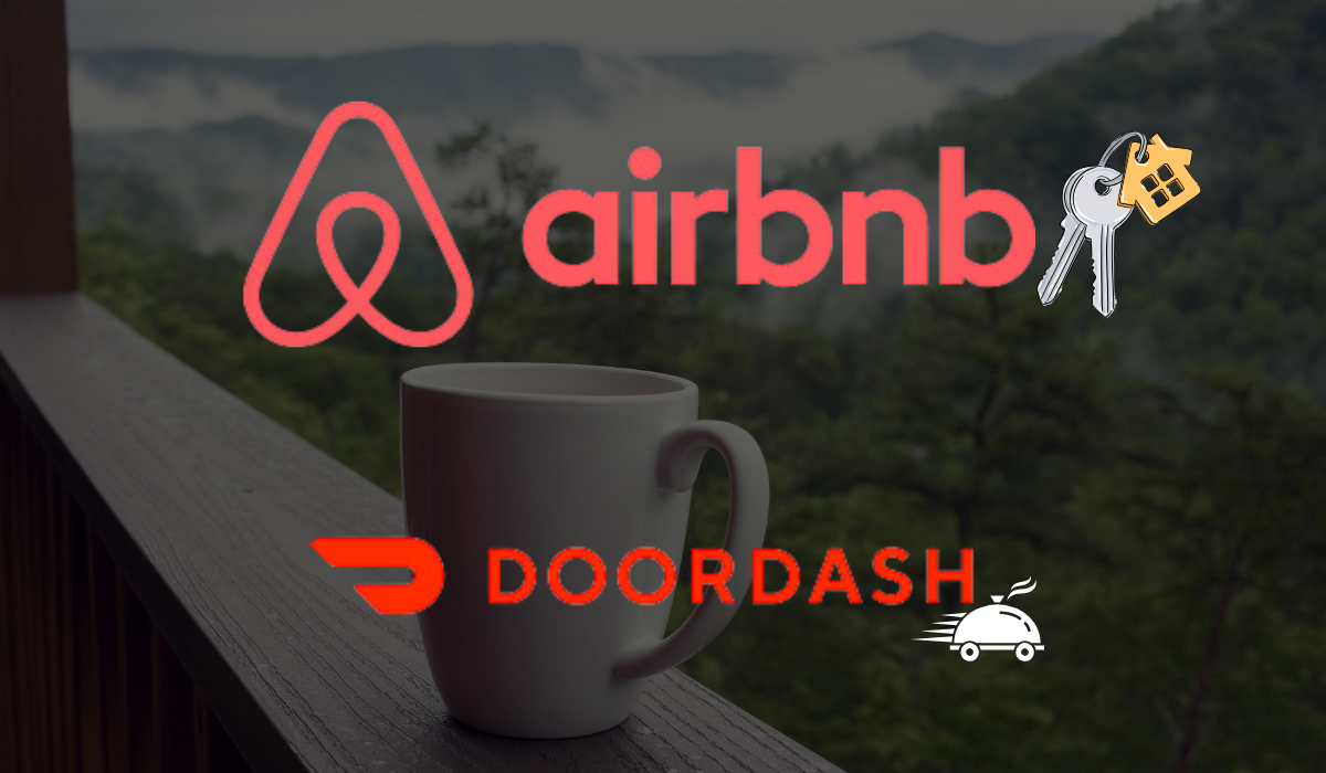 photo: Airbnb and Doordash